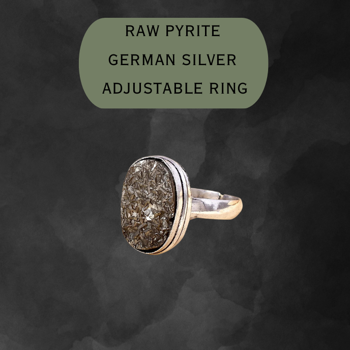 Pyrite Stone Ring for Men and Women Veda Connection
