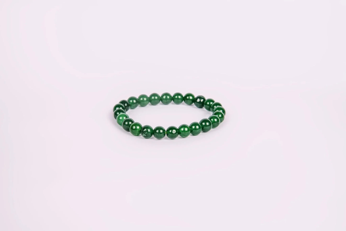 Green Jade Crystal Stone Bracelet Wealth and Good Fortune Veda Connection