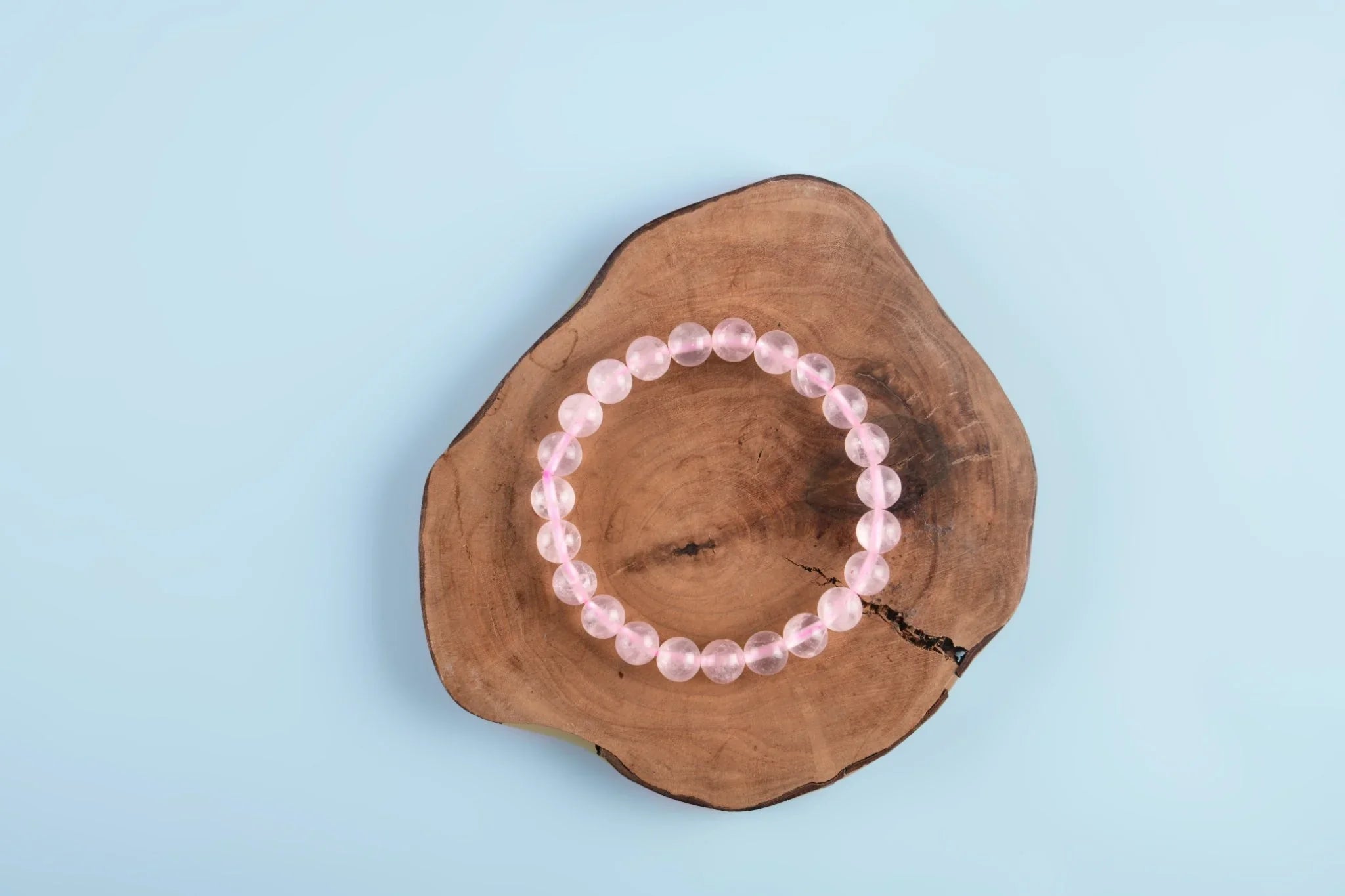 Amazon.com: Rose Quartz & Clear Quartz Crystal Bracelet. Handmade Beaded  Bracelet with Natural Healing Crystals. Love, Self-Love, & Self-Care. Helps  Balance Heart Chakra. 3rd Eye Crystals. : Handmade Products